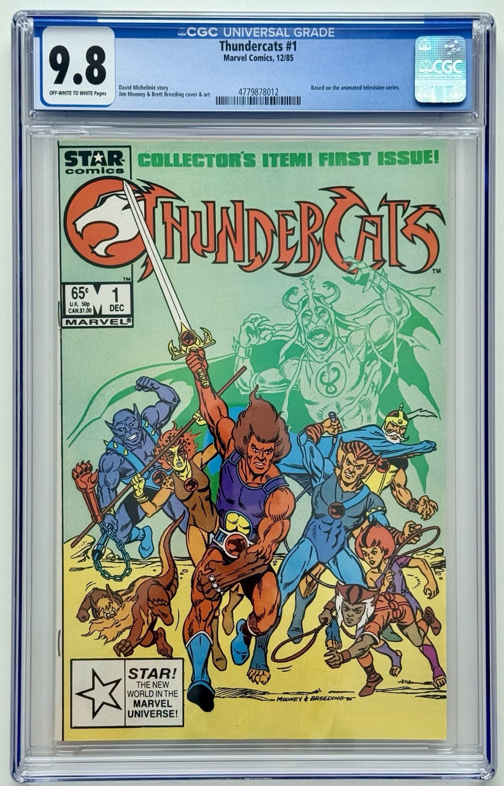THUNDERCATS #1 β CGC 9.8 * 1ST PRINT & APPEARANCE * Marvel 1985 * NEW CASE π THUNDERCATS #1 β CGC 9.8 * 1ST PRINT & APPEARANCE * Marvel 1985 * NEW CASE π
