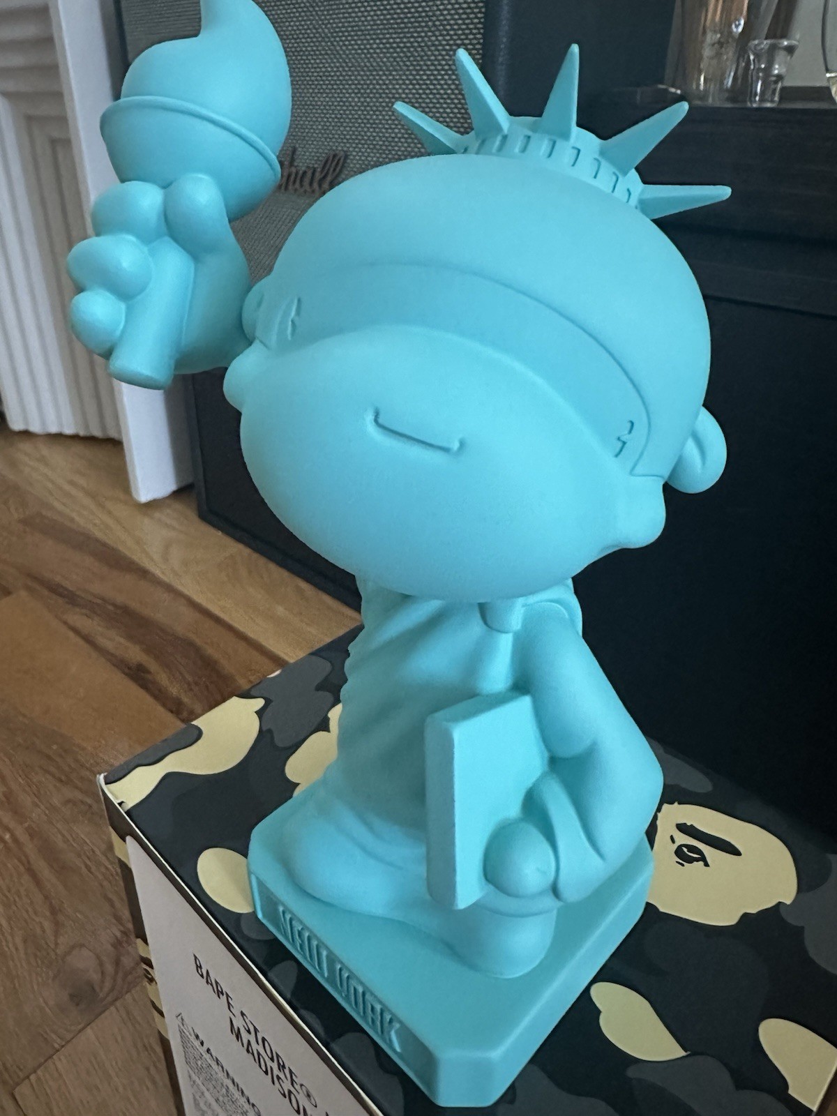 A Bathing Ape NYC Statue Of Liberty - Bape Baby Milo New York City Figurine Toy A Bathing Ape NYC Statue Of Liberty - Bape Baby Milo New York City Figurine Toy