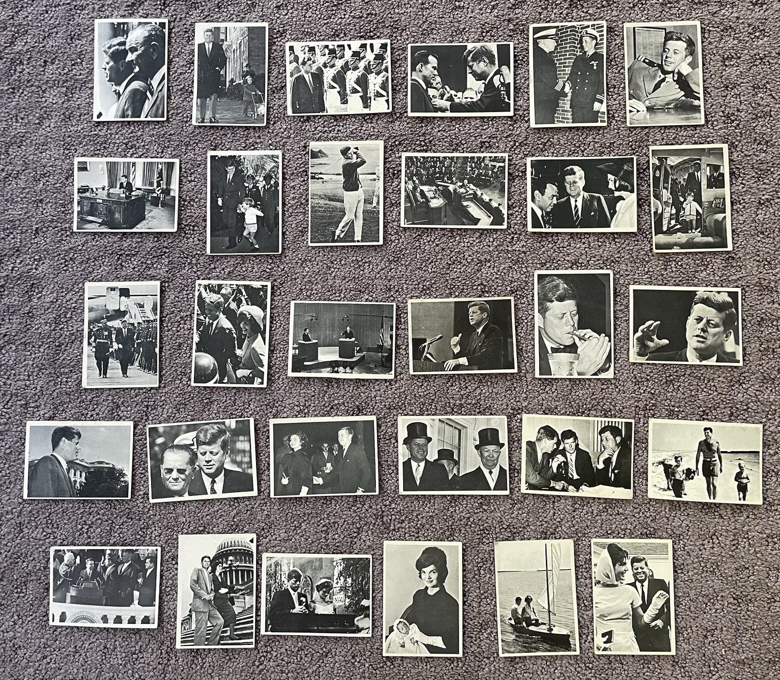 1964 Topps John F. Kennedy Trading Cards Lot Of 44 Cards