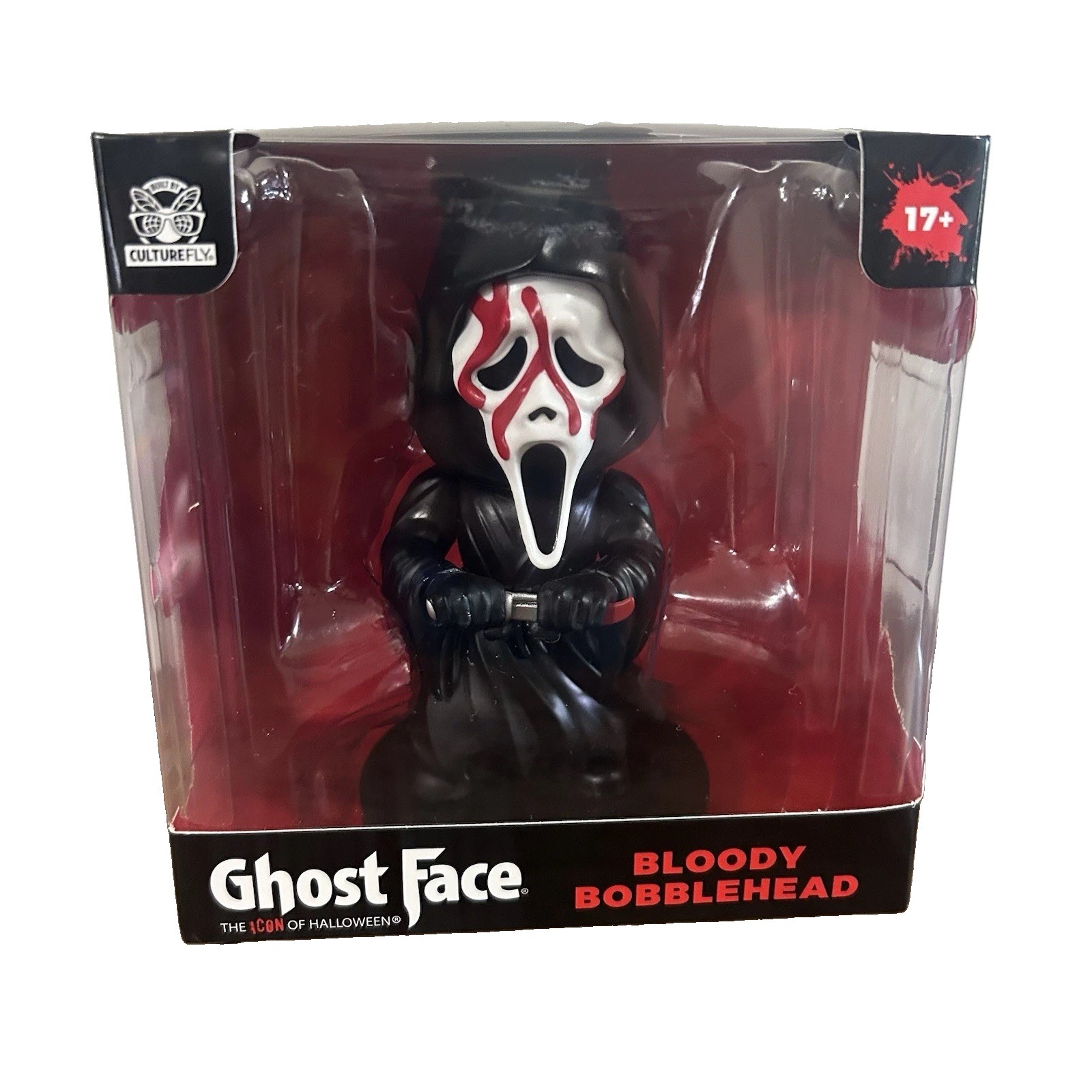CultureFly Ghost Face Bloody Bobblehead Scream Figure Halloween Horror New CultureFly Ghost Face Bloody Bobblehead Scream Figure Halloween Horror New