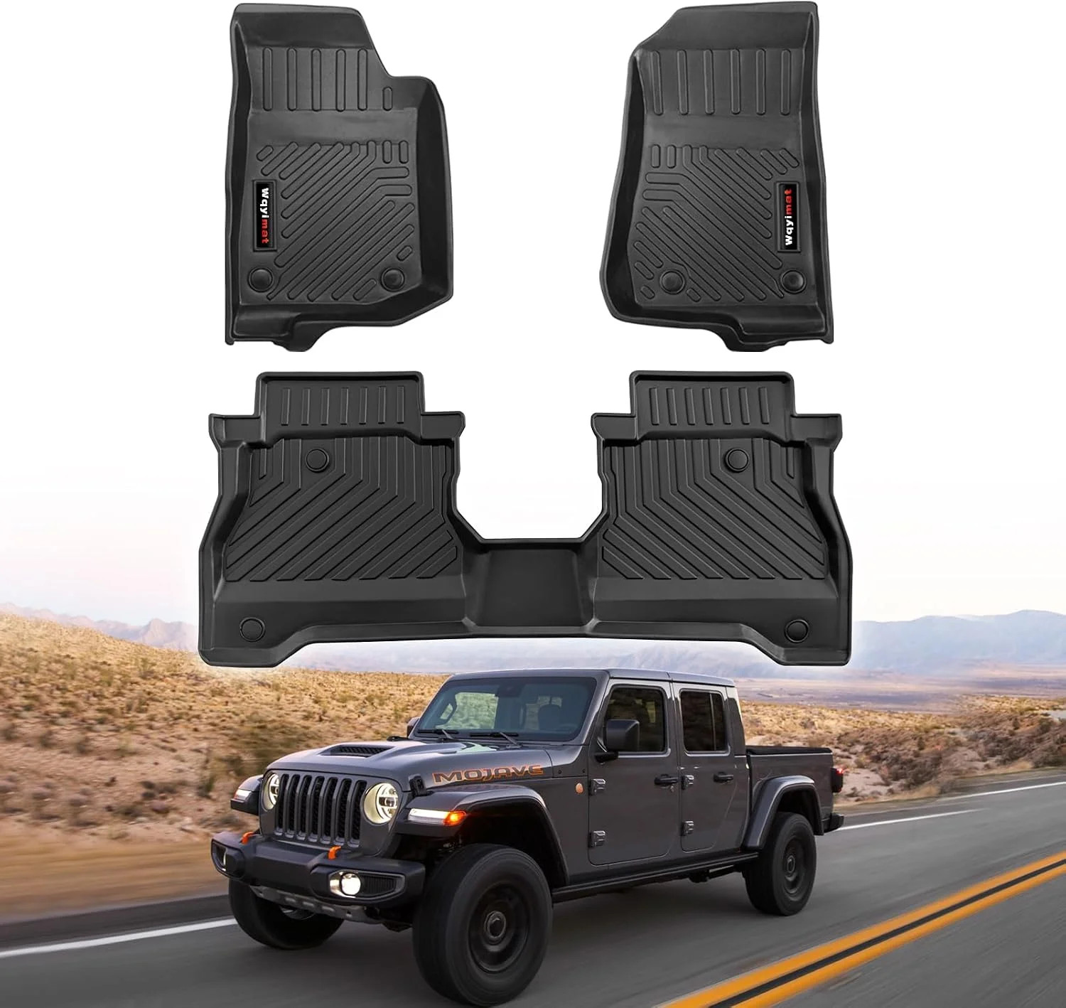 for 2020-2025 2026 Jeep Gladiator JT Floor Mats All Weather TPE Protection Mat f for 2020-2025 2026 Jeep Gladiator JT Floor Mats All Weather TPE Protection Mat f