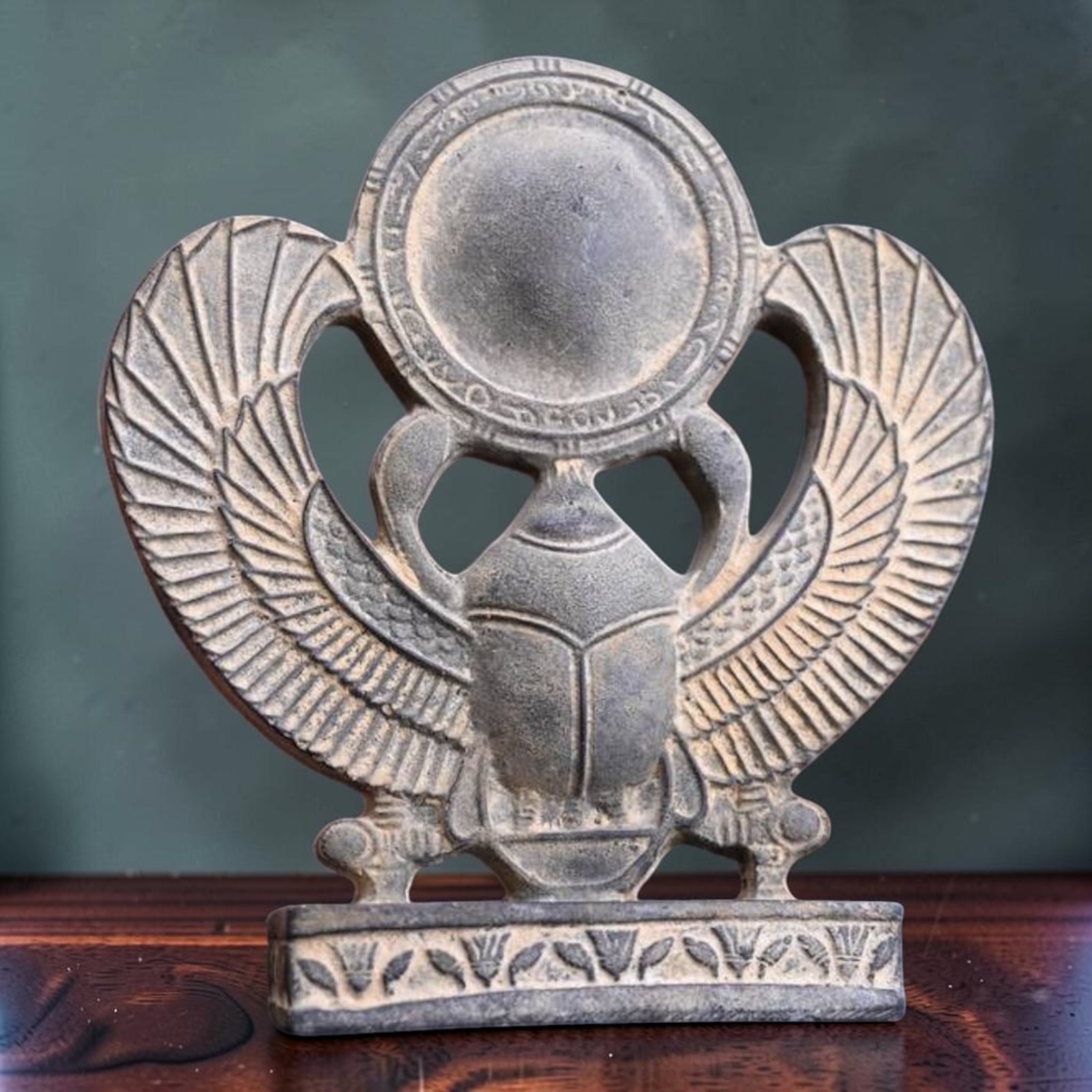 Rare Ancient Egyptian Unique Winging Scarab Pharaonic Egyptian Antiquities BC Rare Ancient Egyptian Unique Winging Scarab Pharaonic Egyptian Antiquities BC