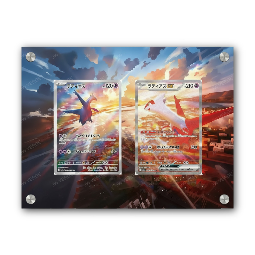 Latias & Latios - Exclusive Pokémon Extended Artwork Display Case Latias & Latios - Exclusive Pokémon Extended Artwork Display Case