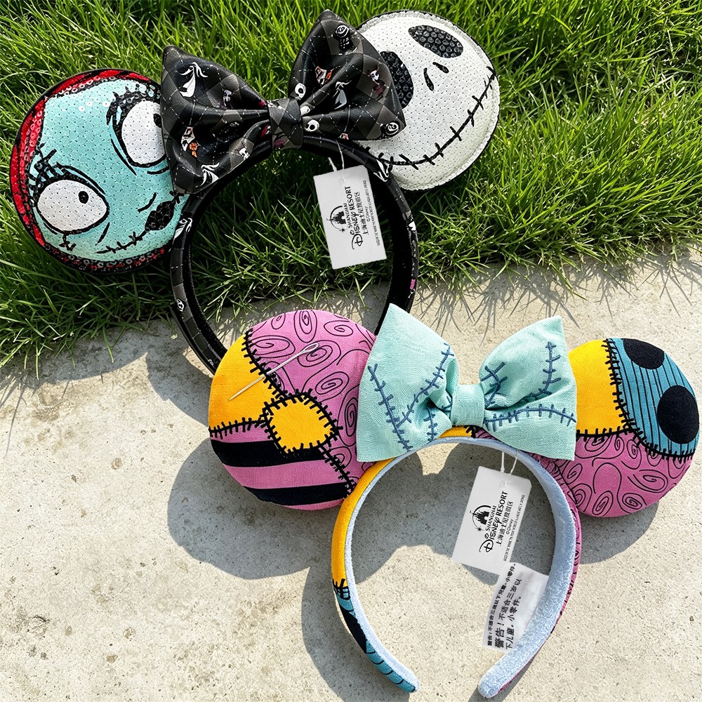 2PCS Disney- Parks Nightmare Before Christmas Sally Jack Ear Minnie Headband NWT 2PCS Disney- Parks Nightmare Before Christmas Sally Jack Ear Minnie Headband NWT