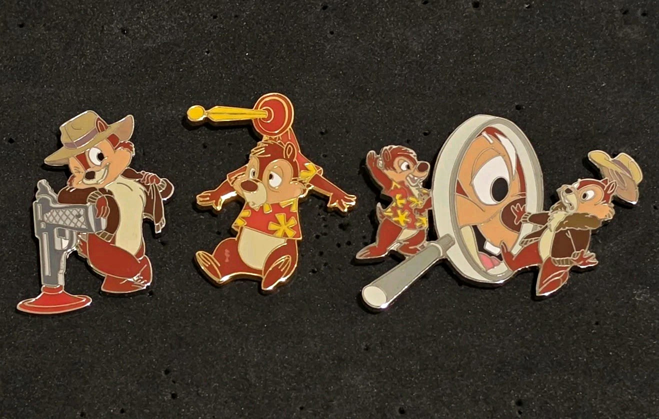 Chip N Dale Rescue Ranger 3 Pin Set Unreleased PP Disney Store Japan VHTF Grail Chip N Dale Rescue Ranger 3 Pin Set Unreleased PP Disney Store Japan VHTF Grail