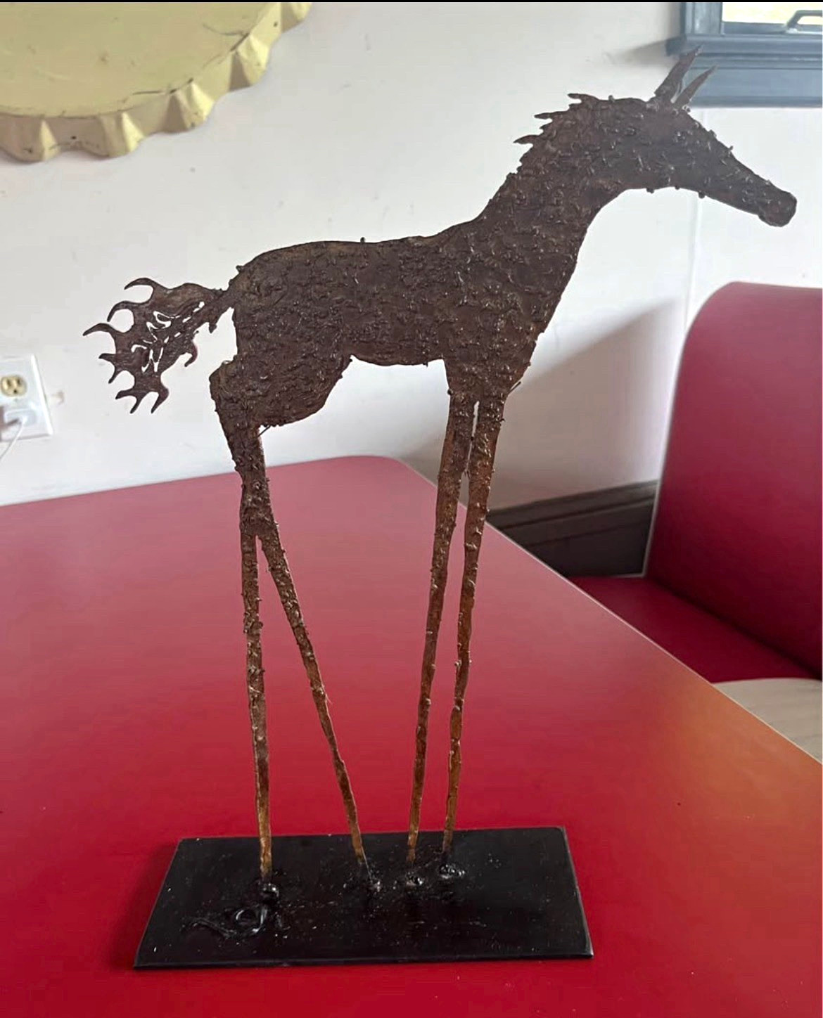 Vintage Mid-Century Brutalist Welded Metal Horse Sculpture Vintage Mid-Century Brutalist Welded Metal Horse Sculpture