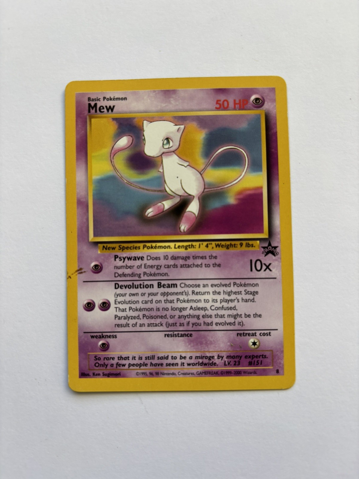 Pokémon TCG Mew #8 Black Star Promo WOTC 1999/2000 Rare Pokémon TCG Mew #8 Black Star Promo WOTC 1999/2000 Rare