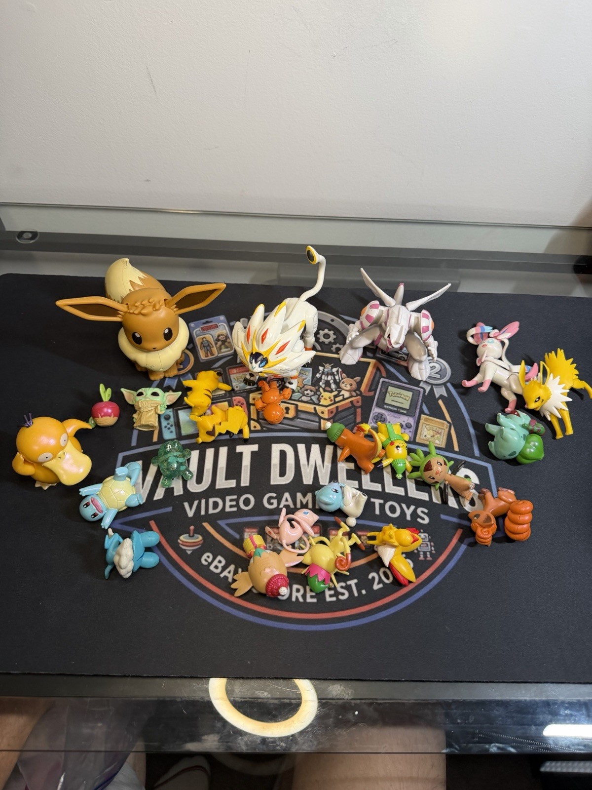 Huge Pokemon Figure Lot - Palkia, Solgaleo, Eevee, Jolteon, Sylveon, Pikachu +
