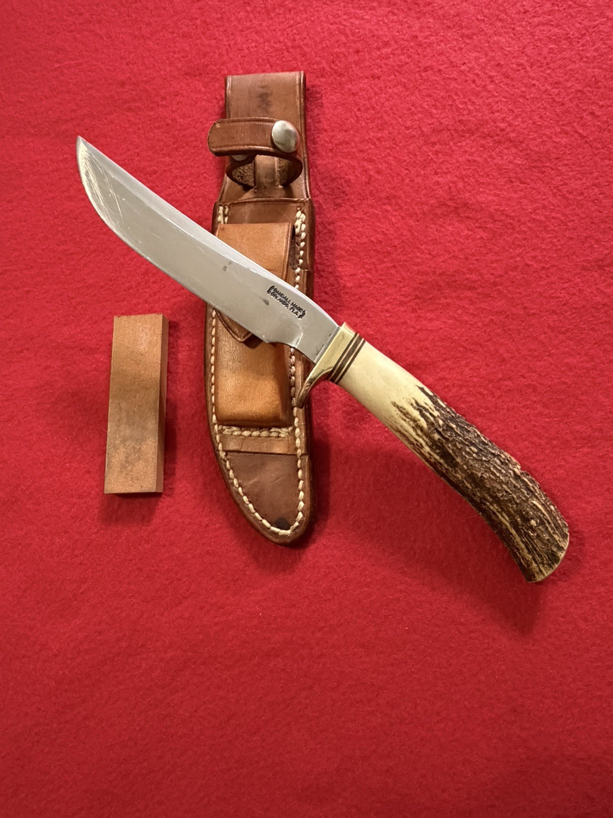 Vintage 1991-1994 Randall Made Hunting Knife W/Stag Handle Model 7  W/5" Blade