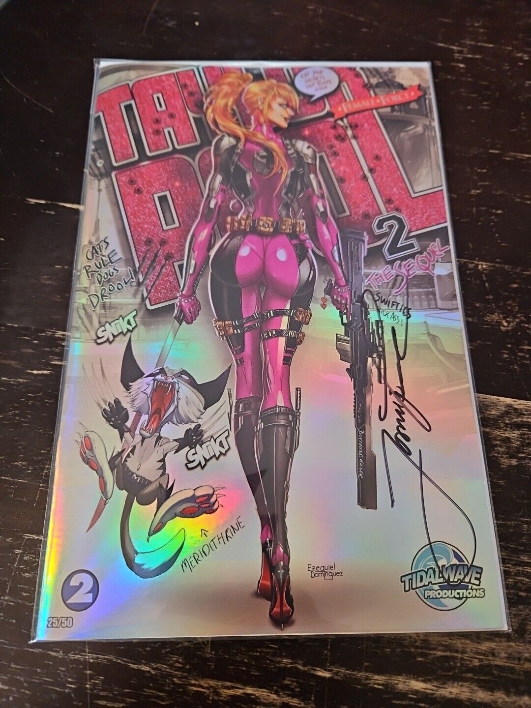 TAYLOR Swift TaylorPool Female Force #2 Jamie Tyndall Foil Variant Signed #25/50