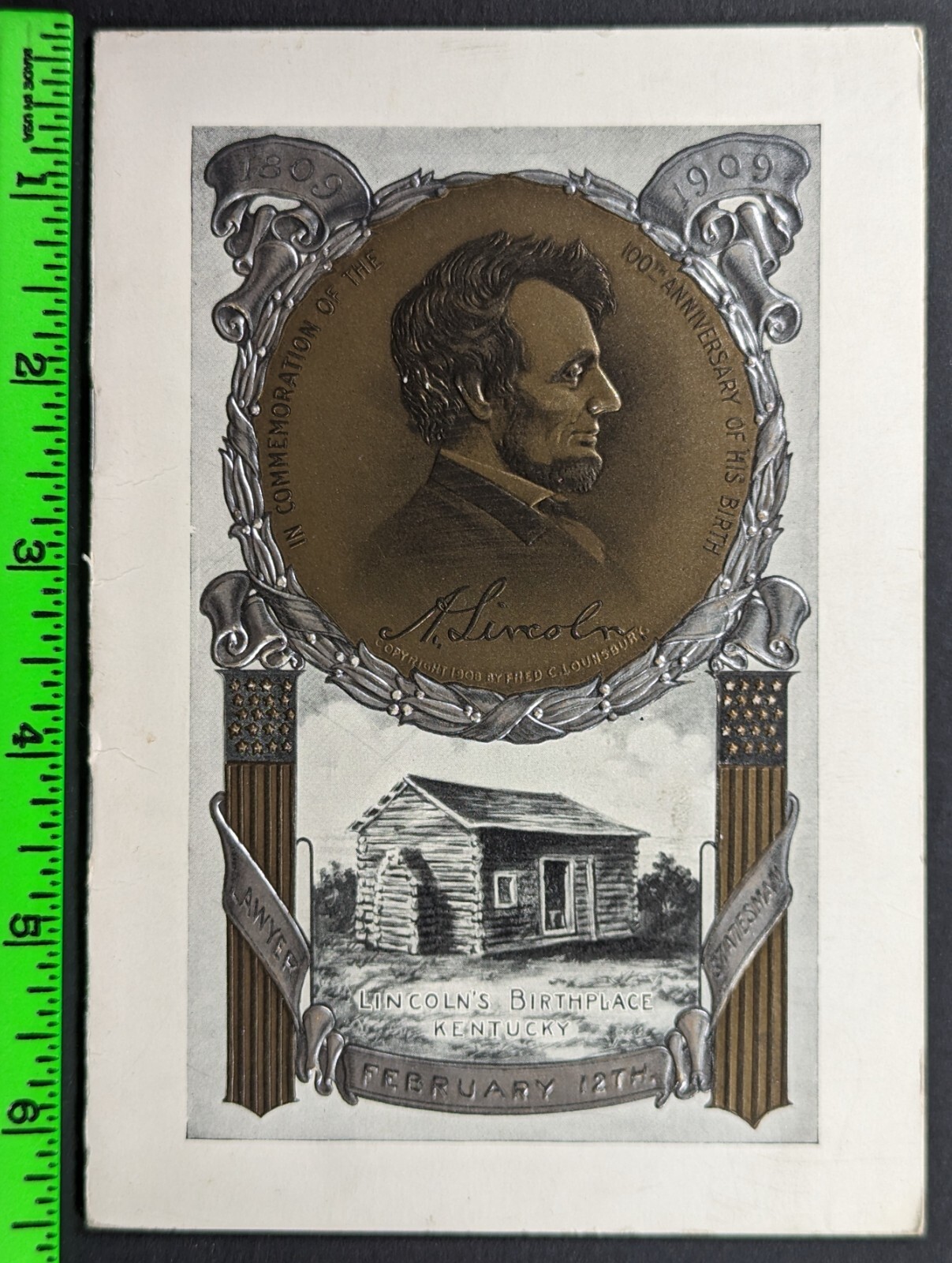 Vintage 1909 Abe Lincoln Banquet Pennsylvania School Masters Club Menu Vintage 1909 Abe Lincoln Banquet Pennsylvania School Masters Club Menu