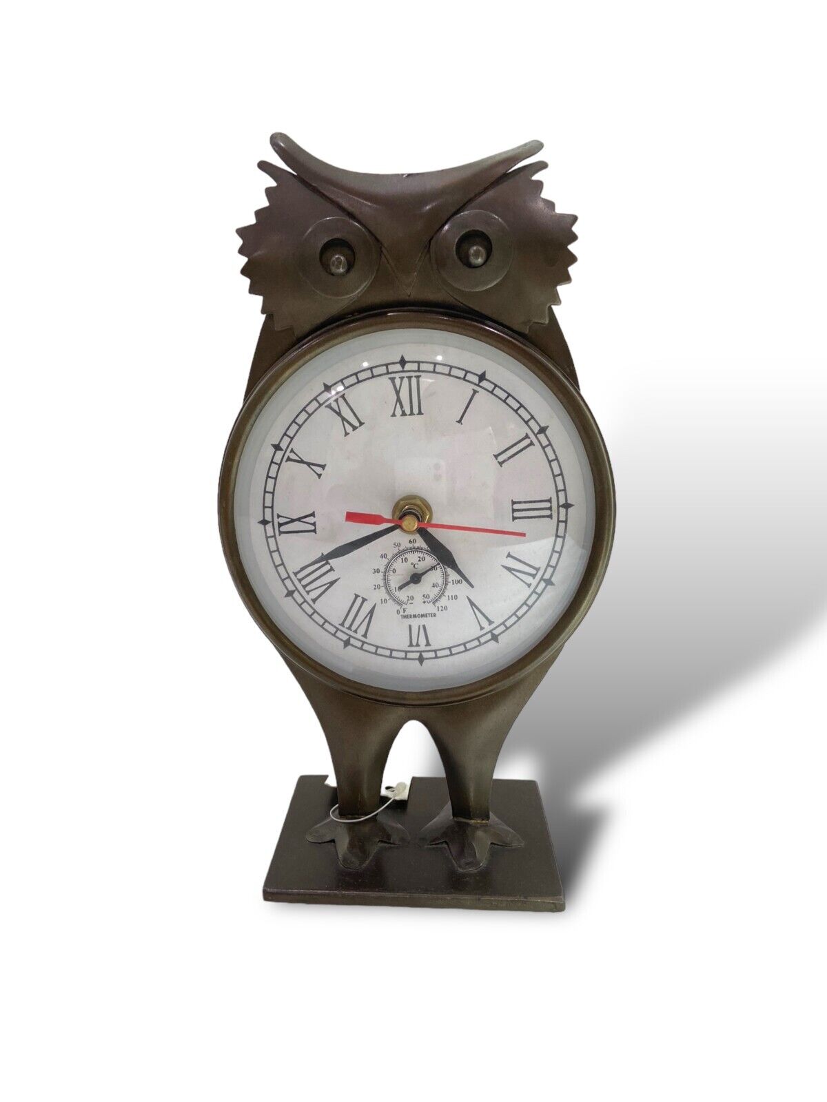 Owl Metal Clock - Whimsical Animal-Inspired Wall Decor
