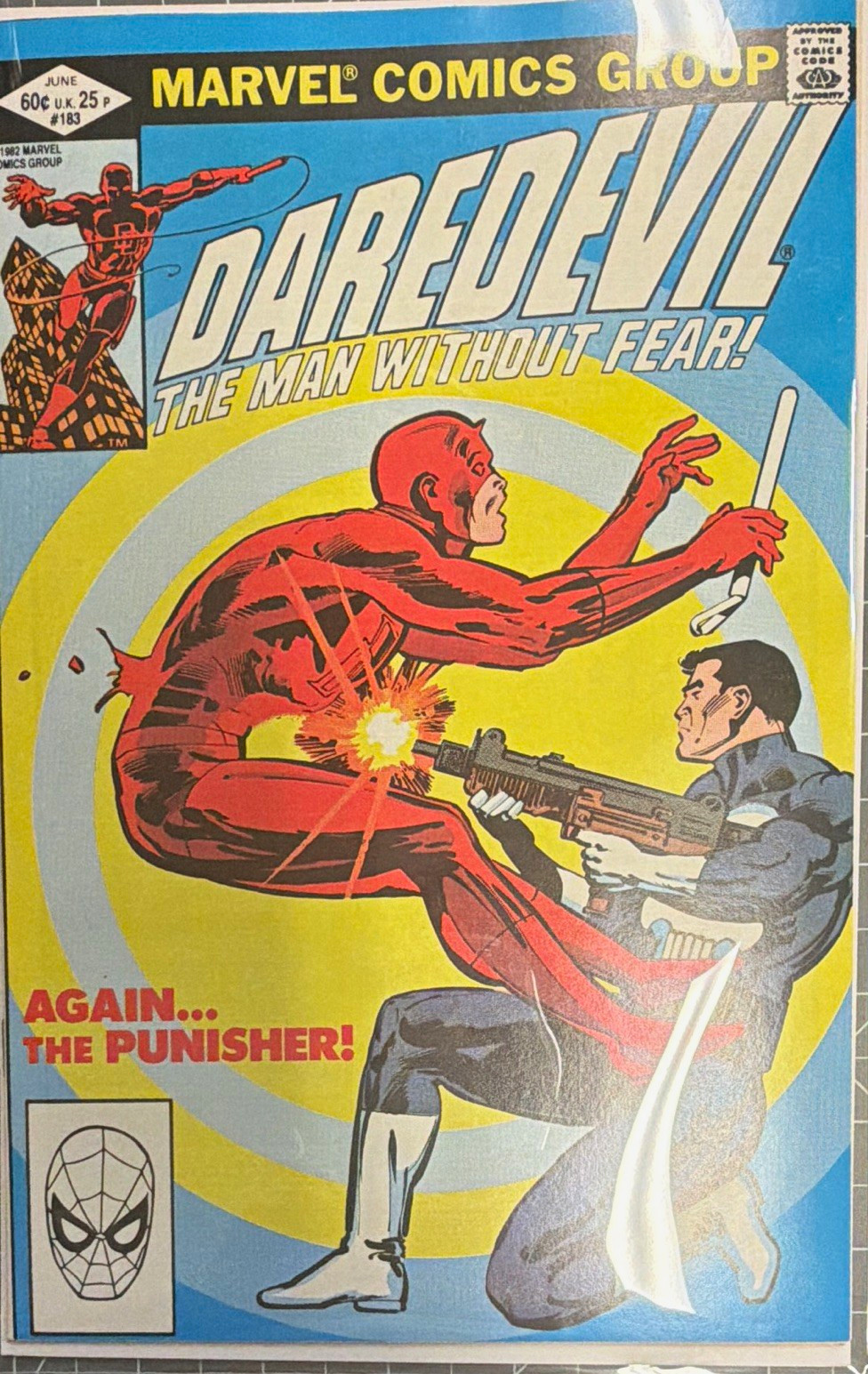 Marvel Daredevil #183 (1982) Frank Miller Daredevil Punisher High Grade🔥🔥🔥 Marvel Daredevil #183 (1982) Frank Miller Daredevil Punisher High Grade🔥🔥🔥