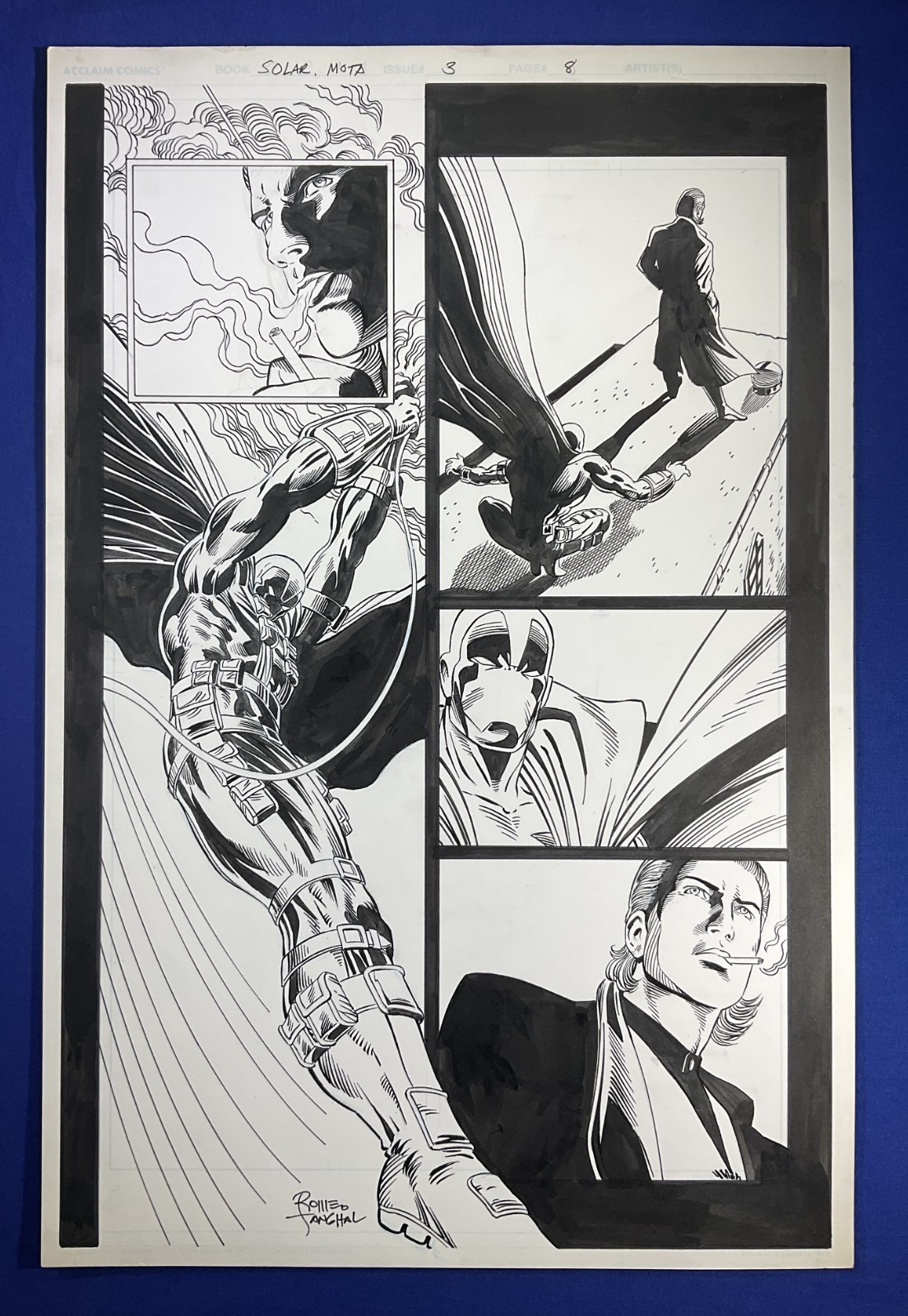 SOLAR Man of the Atom #3 pg 8 Valiant Comics 1998 Patrick Zircher Original Art SOLAR Man of the Atom #3 pg 8 Valiant Comics 1998 Patrick Zircher Original Art