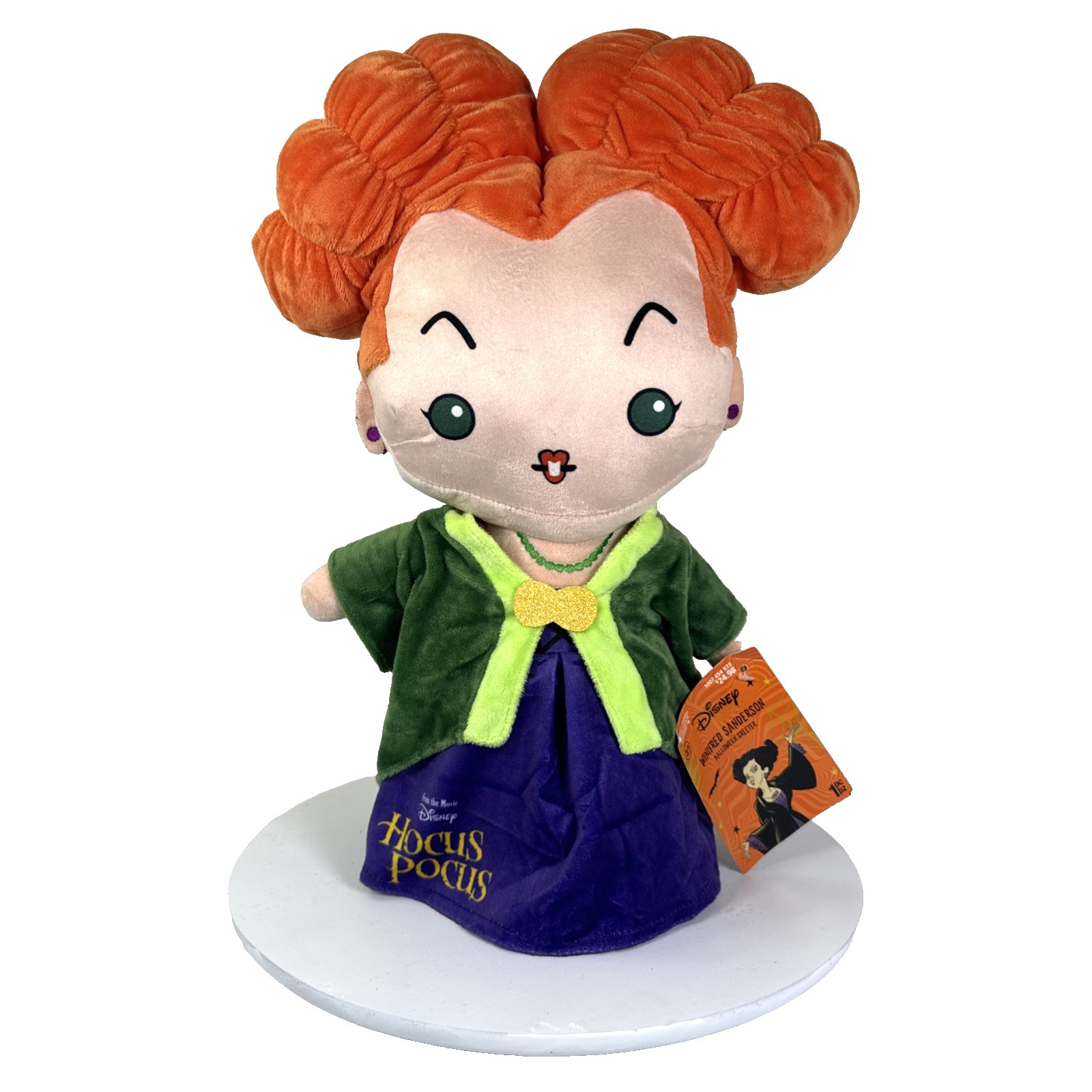 Disney Hocus Pocus Winifred Sandford 18" Plush Door Greeter Gemmy Industries