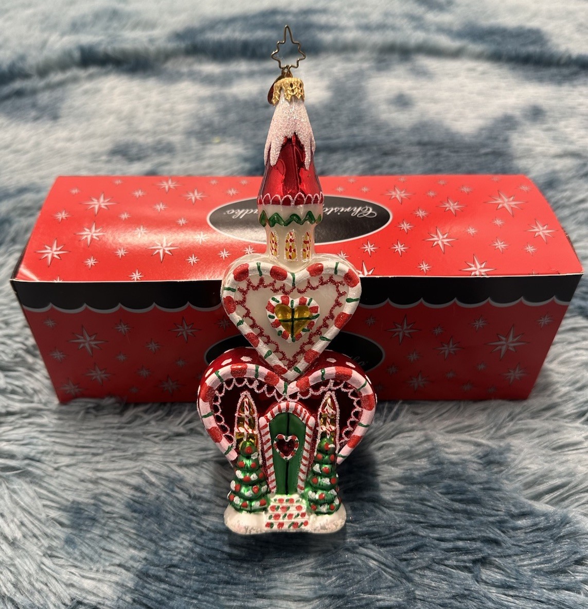 Rare christopher radko christmas ornament gingerbread house Retired Rare christopher radko christmas ornament gingerbread house Retired