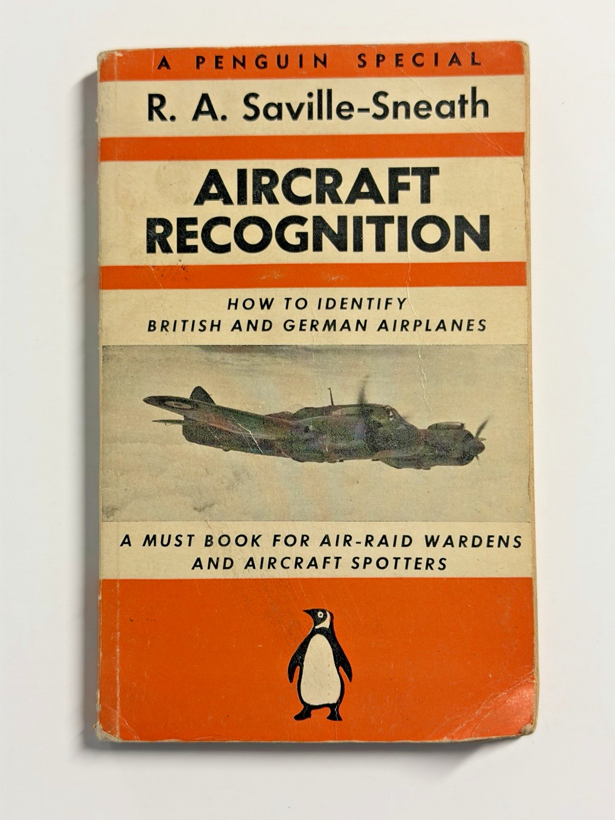 WWII Book "Aircraft Recognition" R. A. Saville-Sneath; A Penguin Special; 1944
