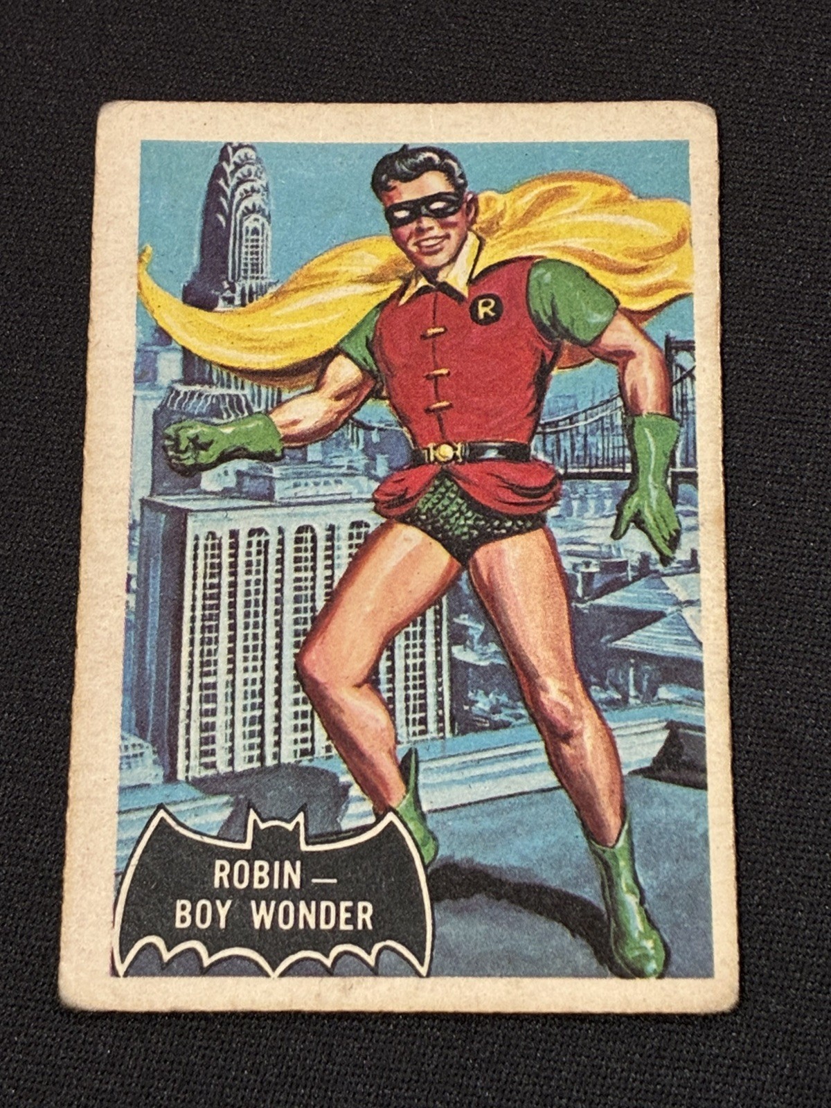 1966 - A&BC (UK version of Topps) - Black Bat Batman - ROBIN BOY WONDER - #2 1966 - A&BC (UK version of Topps) - Black Bat Batman - ROBIN BOY WONDER - #2