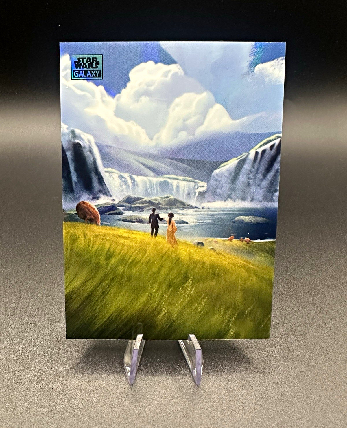 2024 Topps Star Wars Galaxy Art of Naboo AN-12 Lake Country /199 2024 Topps Star Wars Galaxy Art of Naboo AN-12 Lake Country /199