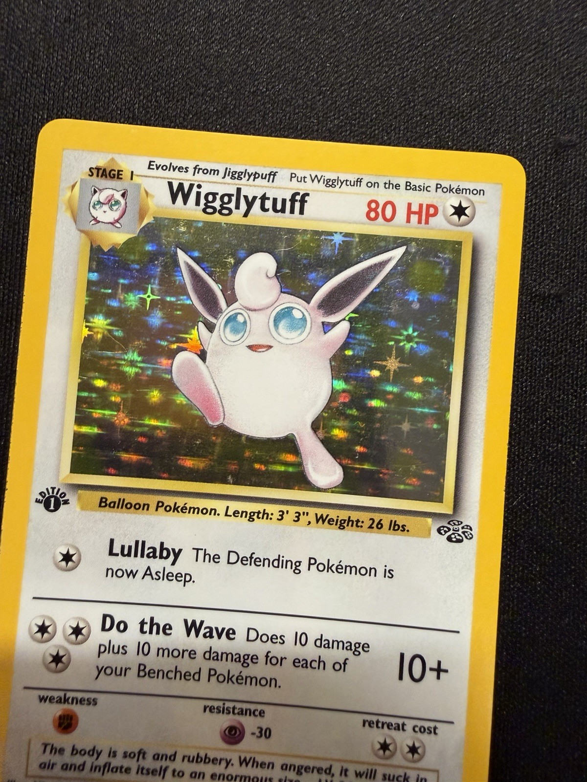 1st Edition Wigglytuff Jungle Holo #16/64 NM, Excellent condition 1st Edition Wigglytuff Jungle Holo #16/64 NM, Excellent condition