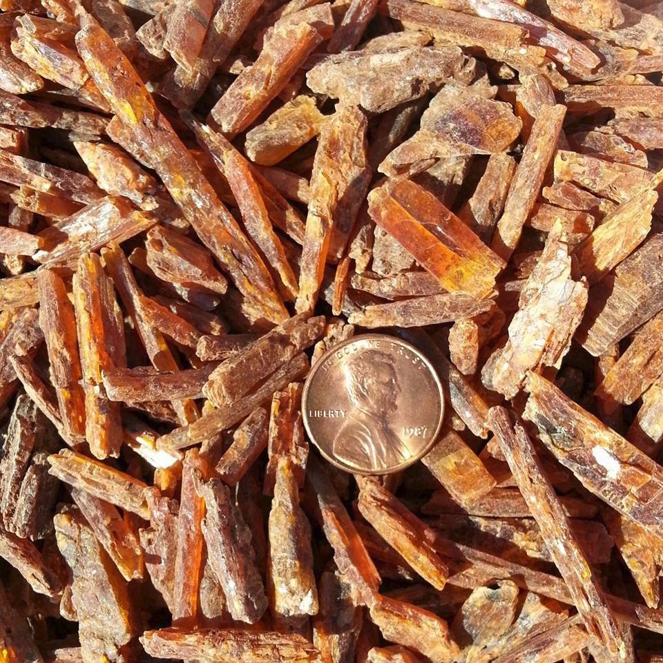 Orange Kyanite | Natural Sticks | 1/4LB Orange Kyanite | Natural Sticks | 1/4LB