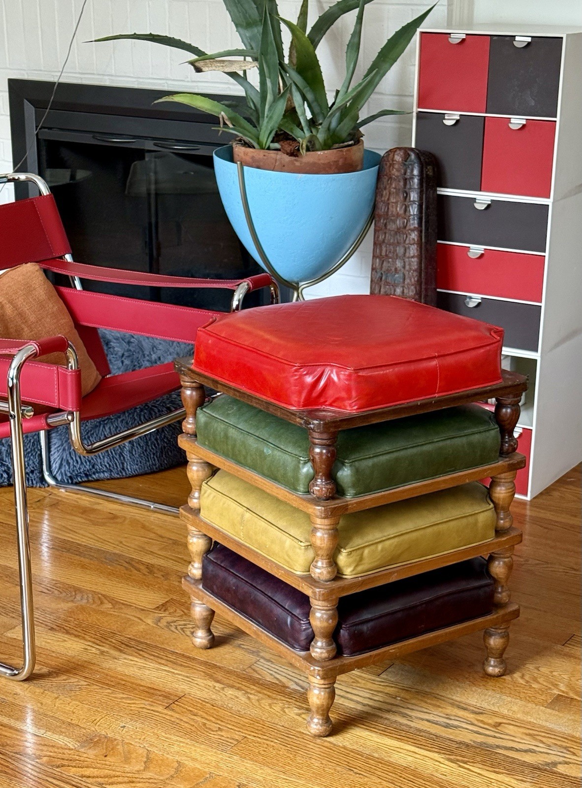 Vintage MCM ETHAN ALLEN Stacking Foot Stools Mid Century Modern Throwback 1960’s Vintage MCM ETHAN ALLEN Stacking Foot Stools Mid Century Modern Throwback 1960’s