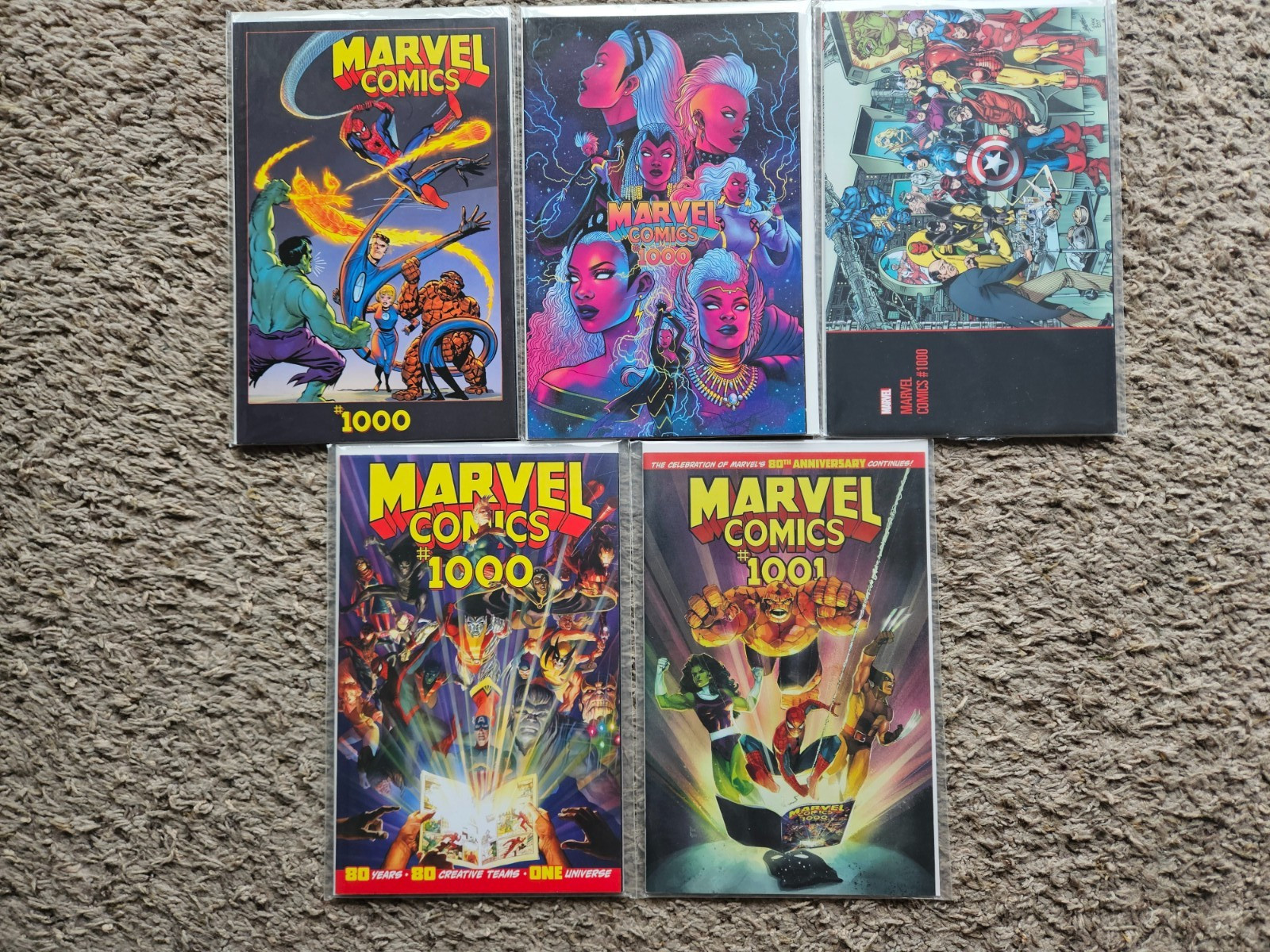 MARVEL COMICS 1000 (X4), 1001 MARVEL COMICS 1000 (X4), 1001