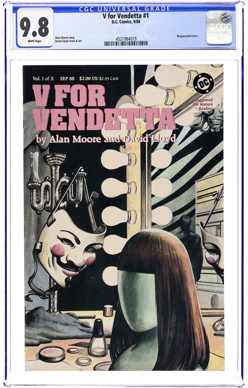 V for Vendetta #1 CGC 9.8 1988 4521984019