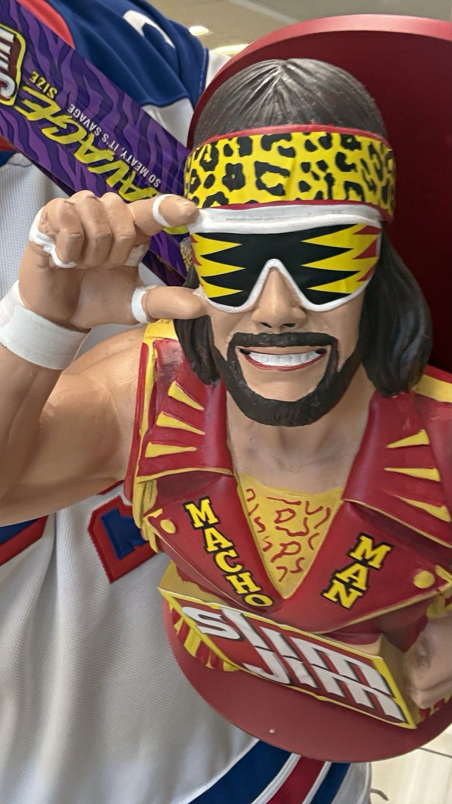 Slim Jim Macho Man Collector Series 2025 Hanging Store Display Figure not in box Slim Jim Macho Man Collector Series 2025 Hanging Store Display Figure not in box