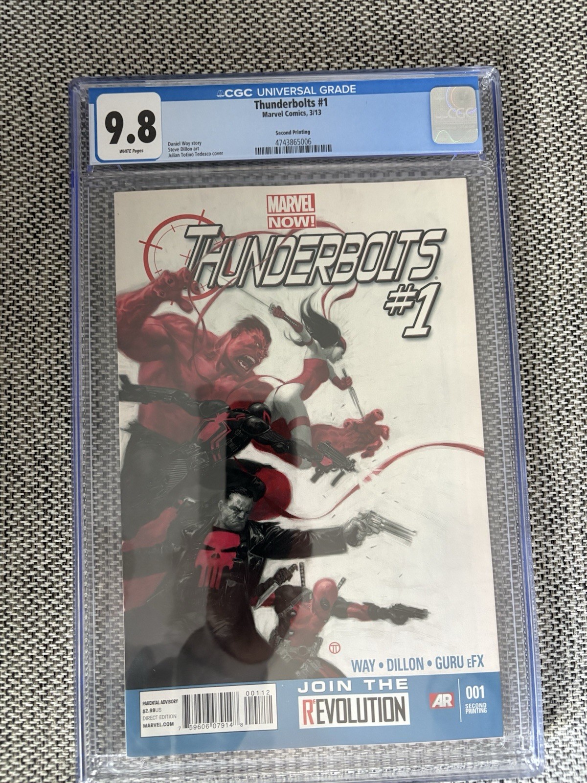 Thunderbolts #1 CGC 9.8 Rare 2nd Printing 2013 Marvel Comics Thunderbolts #1 CGC 9.8 Rare 2nd Printing 2013 Marvel Comics