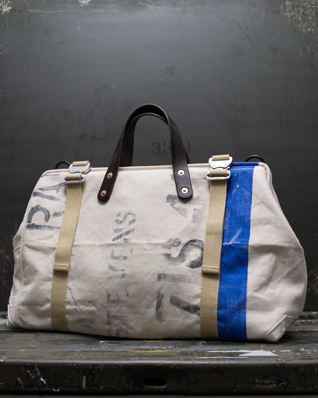 1940s Royal Air Force Canvas Duffle Bag - Custom Military Tote Carry Bag Vintage 1940s Royal Air Force Canvas Duffle Bag - Custom Military Tote Carry Bag Vintage