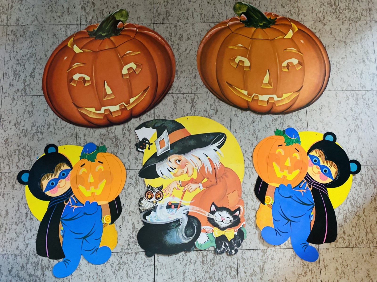 Vintage Dennison Eureka Halloween Die Cut Cutout Decorations Vintage Dennison Eureka Halloween Die Cut Cutout Decorations