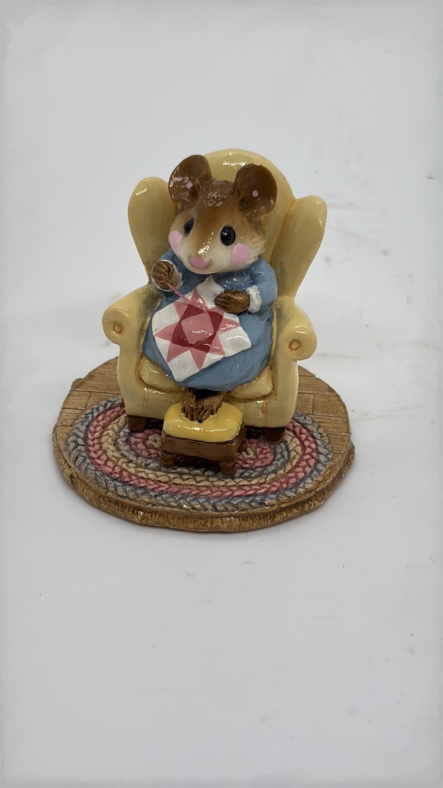 Vintage Wee Forest Folk 1985 William Petersen 'Priscilla' Mouse Figurine Vintage Wee Forest Folk 1985 William Petersen 'Priscilla' Mouse Figurine