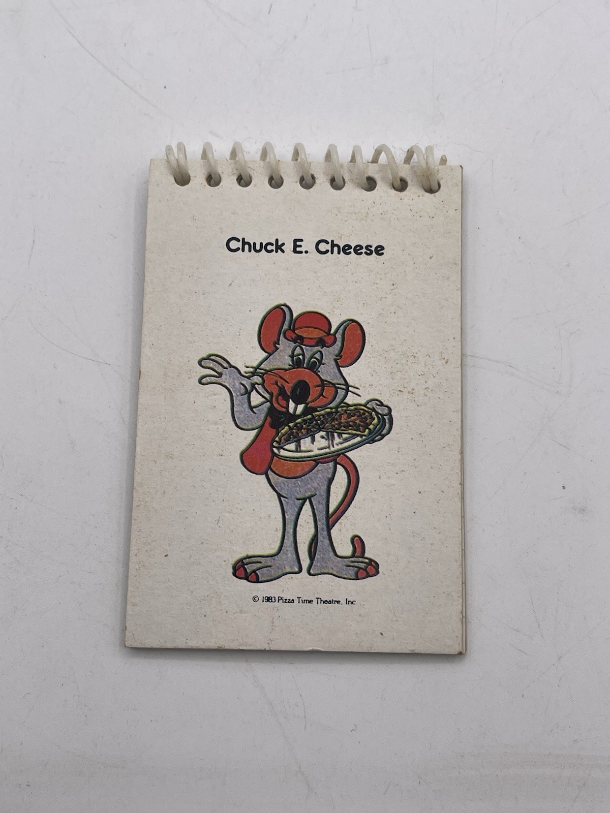 Vintage Rare 1983 Chuck E Cheese Notepad Pizza Time Theatre Inc Made in Taiwan Vintage Rare 1983 Chuck E Cheese Notepad Pizza Time Theatre Inc Made in Taiwan
