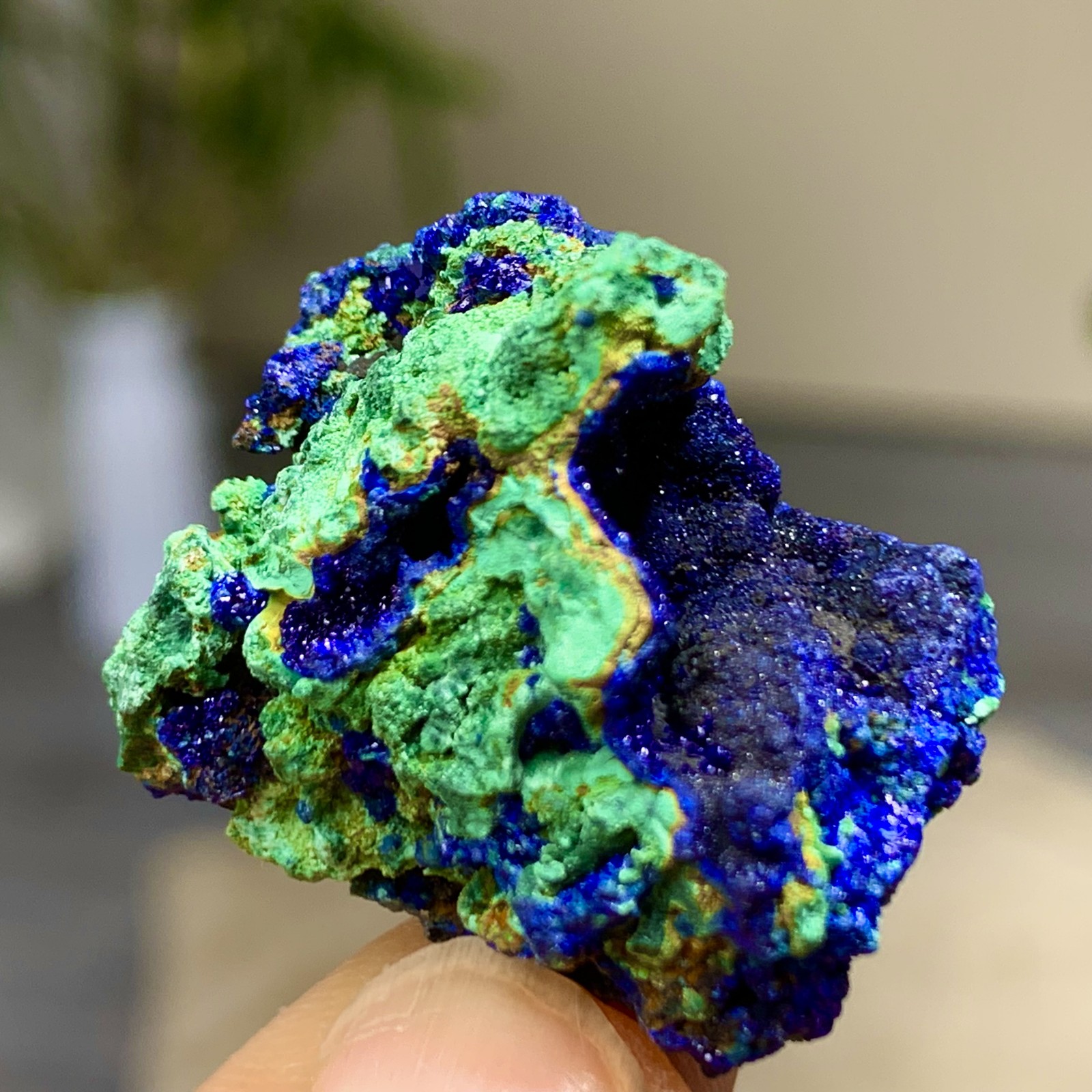 12G BEST NATURAL Azurite/Malachite crystal minerals specimens 12G BEST NATURAL Azurite/Malachite crystal minerals specimens