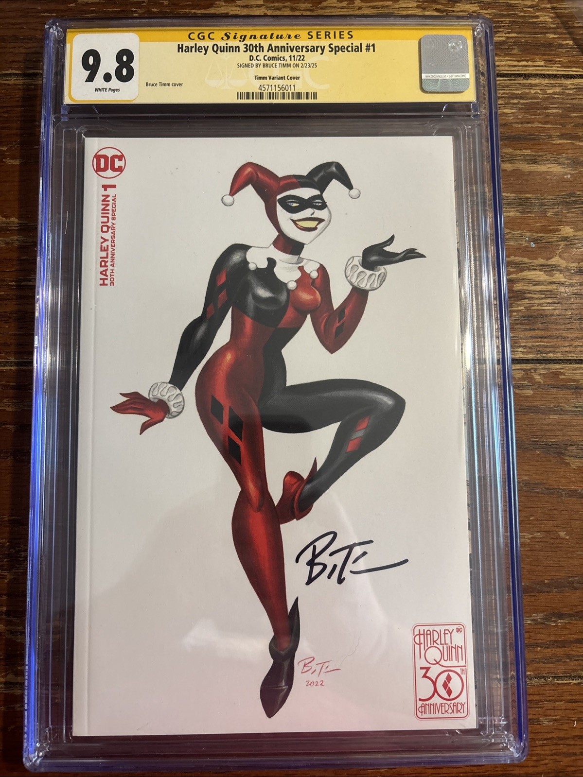 Harley Quinn 30th #1 Bruce Timm Variant Signed CGC 9.8 By Bruce Timm Harley Quinn 30th #1 Bruce Timm Variant Signed CGC 9.8 By Bruce Timm