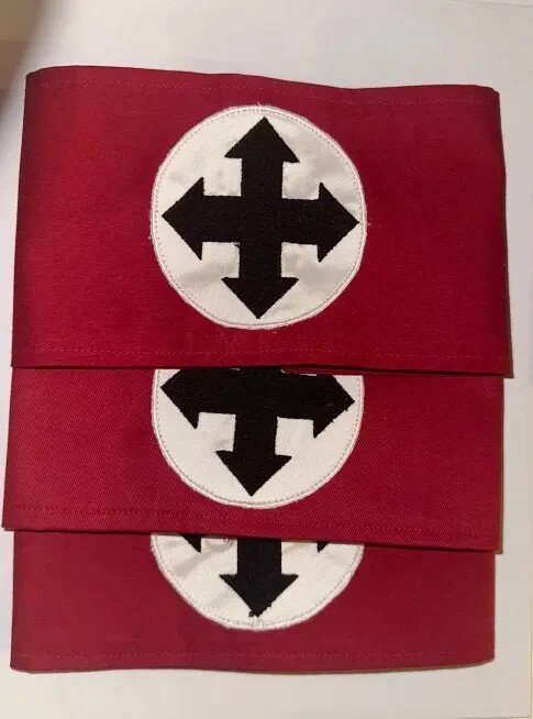 WW2 German HUNGARIAN ARROWCROSS Armband Reproduction MINT EMBROIDERED WW2 German HUNGARIAN ARROWCROSS Armband Reproduction MINT EMBROIDERED