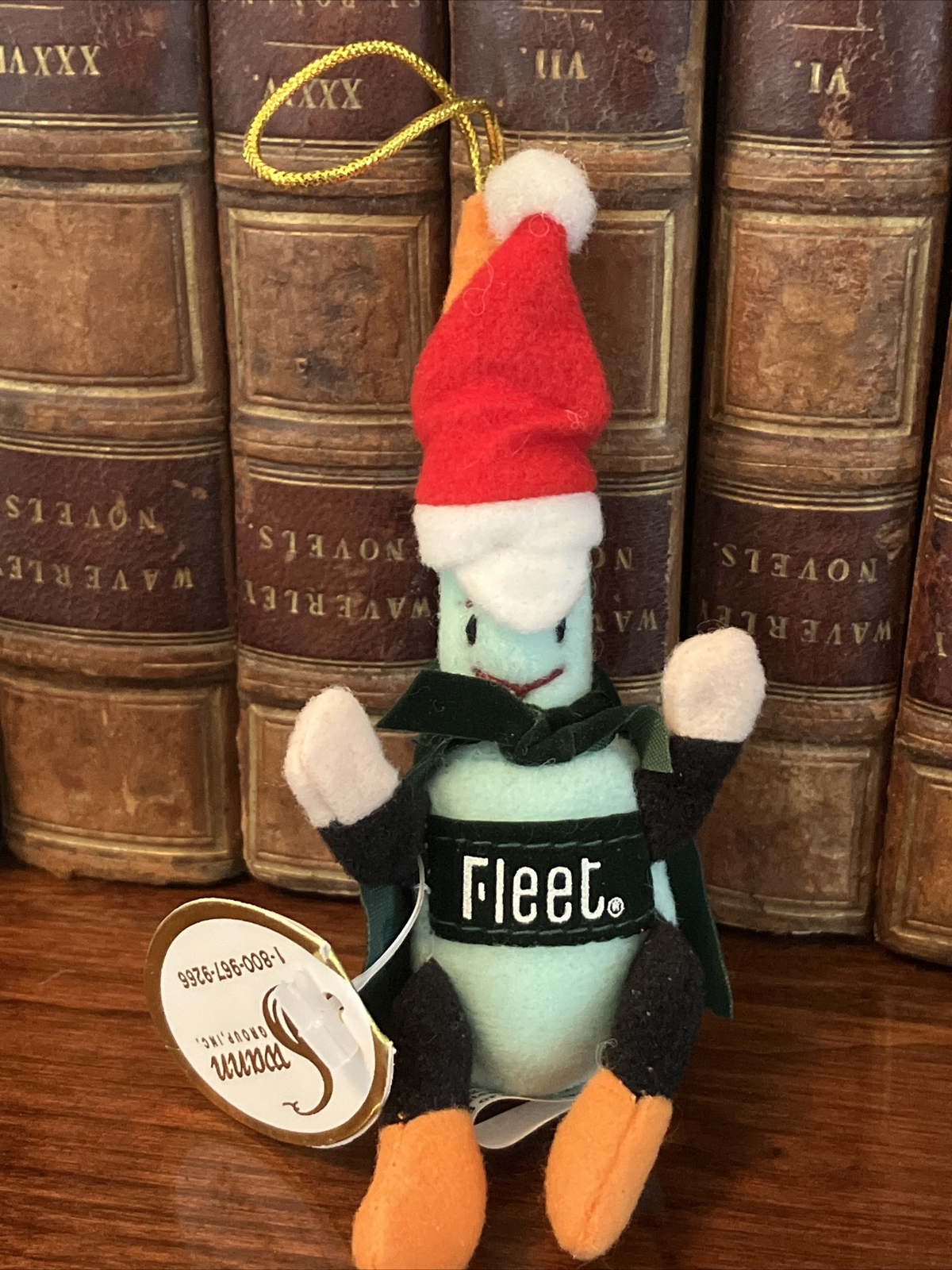EneMan Fleet Enema Plush 4” Christmas Ornament.  Mint Condition NWT