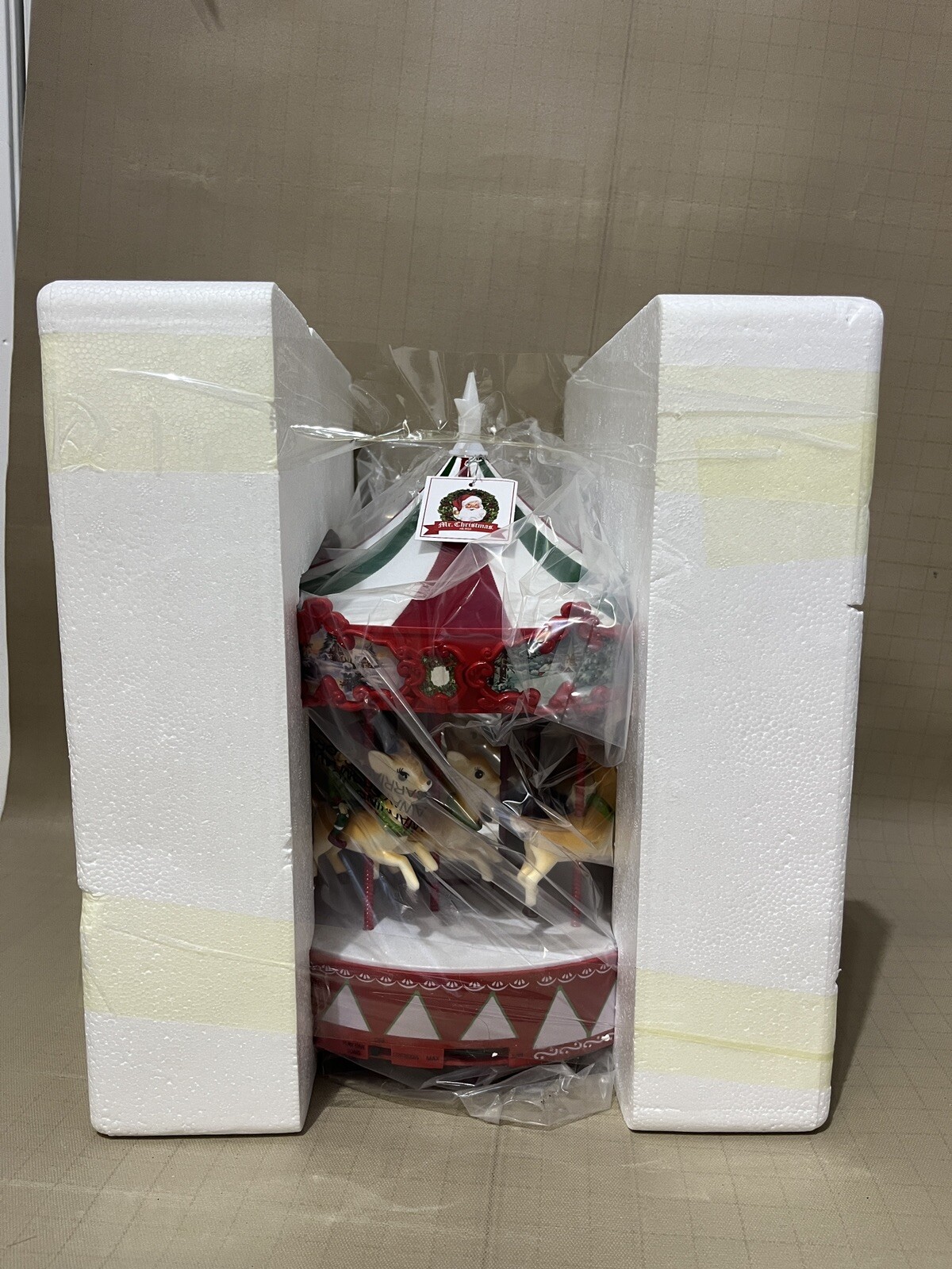 Mr. Christmas Vintage Carousel Christmas Decoration, Multi