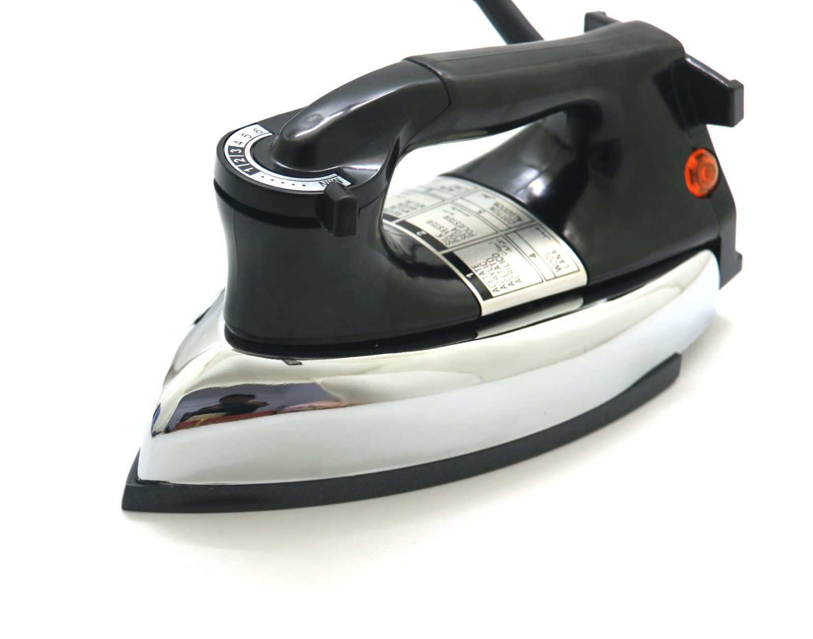 Vitasunhow Dry Iron No Steam No Holes 9 Ft Cord Non-Stick Soleplate