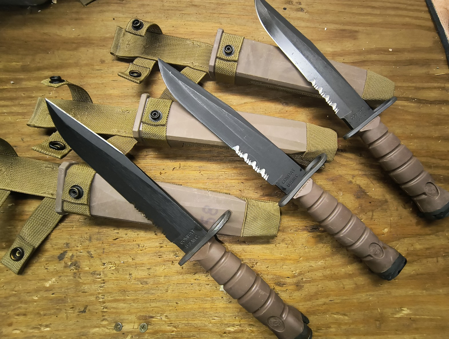 Vintage OKC3S OKC-3S Knife USMC Marine Corps Bayont Ontario Knife Co & Scabbard Vintage OKC3S OKC-3S Knife USMC Marine Corps Bayont Ontario Knife Co & Scabbard