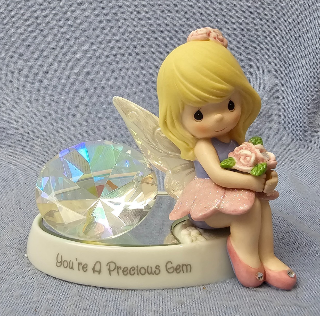 Precious Moments "You're A Precious Gem" 151059 Girl Fairy Faerie Diamond NIB Precious Moments "You're A Precious Gem" 151059 Girl Fairy Faerie Diamond NIB