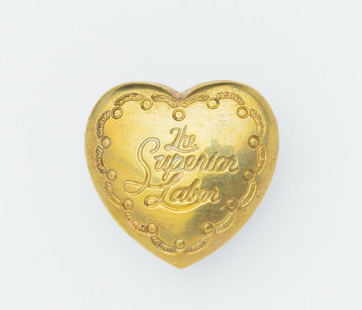 THE SUPERIOR LABOR TSL Kurashiki Brass Heart Charm Japan Limited Rare THE SUPERIOR LABOR TSL Kurashiki Brass Heart Charm Japan Limited Rare