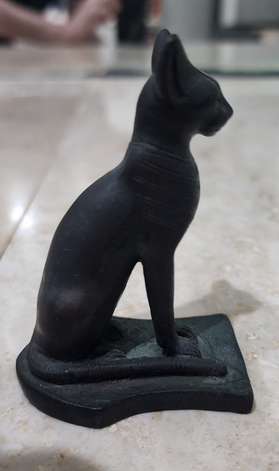 Vintage MMA Metropolitan Museum Art Egyptian Bastet Cat Bronze Statue Figurine Vintage MMA Metropolitan Museum Art Egyptian Bastet Cat Bronze Statue Figurine