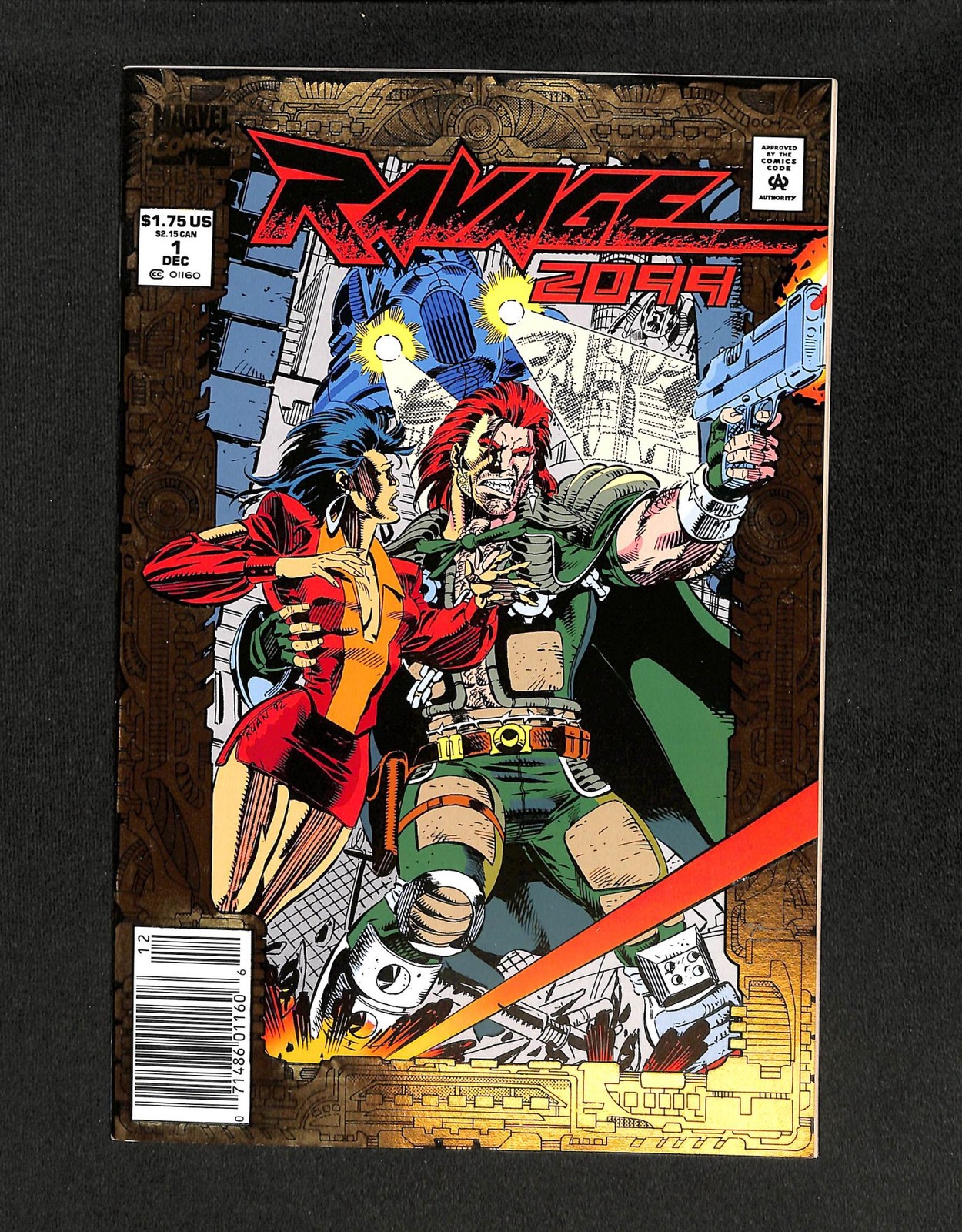 Ravage 2099 #1 Newsstand Variant Marvel 1992 Ravage 2099 #1 Newsstand Variant Marvel 1992