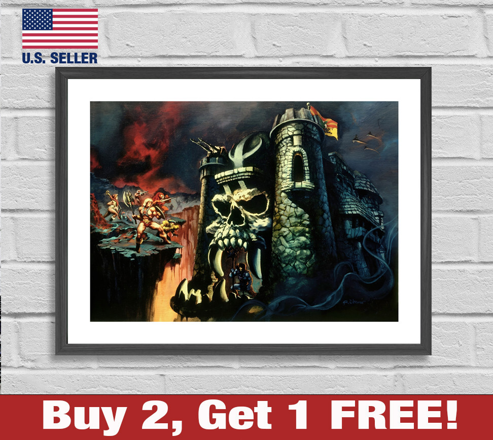He-Man Masters of the Universe Poster 18" x 24" Print Castle Grayskull MOTU Art He-Man Masters of the Universe Poster 18" x 24" Print Castle Grayskull MOTU Art