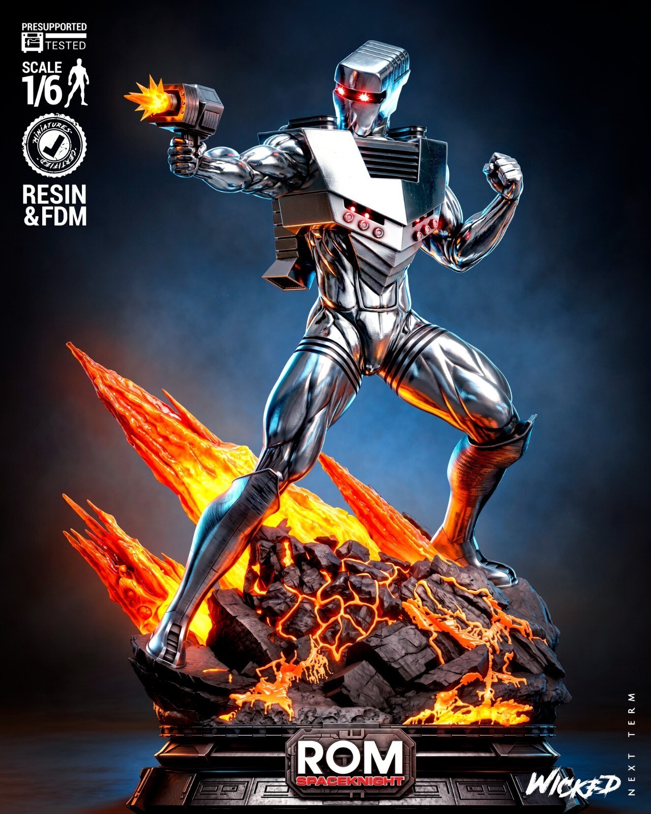 1:8 ROM Spaceknight Marvel Fan Art UNPAINTED High Quality Garage Kit 1:8 ROM Spaceknight Marvel Fan Art UNPAINTED High Quality Garage Kit