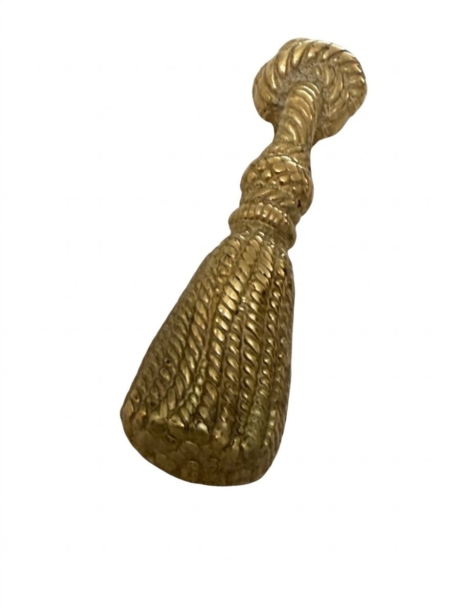 Vintage Italian Brass Tassel Bottle Opener Mid Century Hollywood Regency Barware
