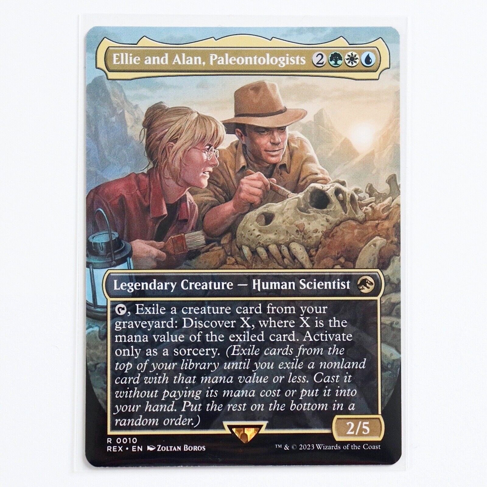 1x BORDERLESS ELLIE AND ALAN, PALEONTOLOGISTS - Jurassic Park MTG - Magic 1x BORDERLESS ELLIE AND ALAN, PALEONTOLOGISTS - Jurassic Park MTG - Magic