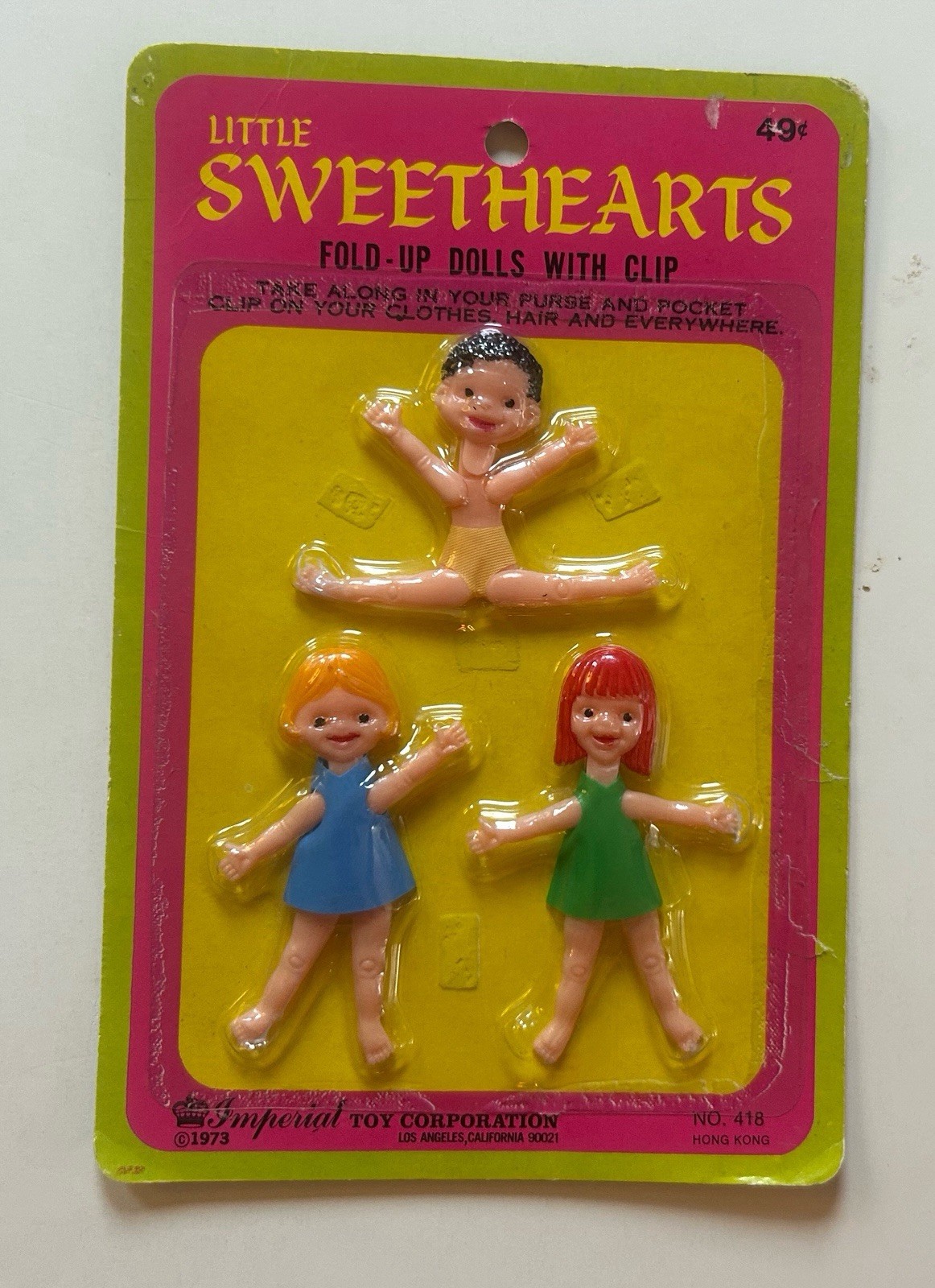 Vintage Vintage LITTLE SWEETHEARTS Fold Up Dolls Display Card Vintage Vintage LITTLE SWEETHEARTS Fold Up Dolls Display Card